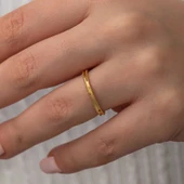 Gümüş Gold Ajda Kadın Yüzük  SL7354 thumbnail 9