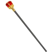 Taşlı Altın Renk Prenses Tacı Ve Kırmızı Kraliyet Prenses Asası thumbnail 2