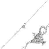 Gümüş Sihirli Lamba Bayan Bileklik SL1475 - 1