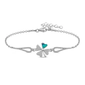 Gümüş Nazarlı Yonca Bileklik SL1999 thumbnail 1