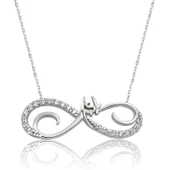 Gümüş Sonsuz Aşk Bayan Kolye  SL1891 - 1