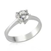 Gümüş Tek Taş Bayan Yüzük  SL2584 thumbnail 2