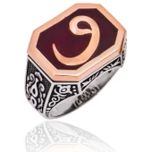 Gümüş Vav Harfi Erkek Yüzük  SL2514 thumbnail 2