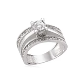 Gümüş Tek Taş Bayan Yüzük  SL2608 thumbnail 1