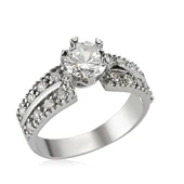 Gümüş Tek Taş Bayan Yüzük  SL2585 thumbnail 2