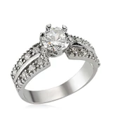 Gümüş Tek Taş Bayan Yüzük  SL2585 thumbnail 1