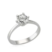 Gümüş Tek Taş Bayan Yüzük  SL2589 thumbnail 1