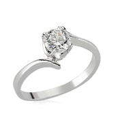 Gümüş Tek Taş Bayan Yüzük  SL2590 thumbnail 1