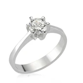 Gümüş Tek Taş Bayan Yüzük  SL2587 thumbnail 2