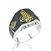 Gümüş Tuğralı Erkek Yüzük  SL2493 thumbnail 1