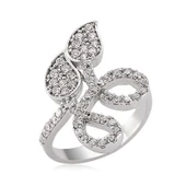 Gümüş Yaprak Bayan Yüzük SL2604 thumbnail 2