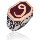 Gümüş Vav Harfi Erkek Yüzük  SL2514 thumbnail 1