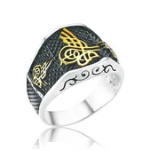 Gümüş Tuğralı Erkek Yüzük  SL2493 thumbnail 2