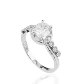 Gümüş Tek Taş Bayan Yüzük  SL2570 thumbnail 2