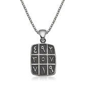 ​Gümüş Ebced Kolye SL2946 - 1