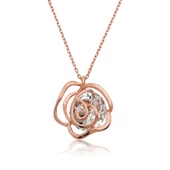 ​Gümüş Rose Gül Kadın Kolye SL3000 thumbnail 2