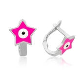 Gümüş Pembe Yıldız Çocuk Küpesi SL3005 thumbnail 2