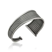 Gümüş Eskitme Desenli Bayan Bilezik SL3184 thumbnail 6