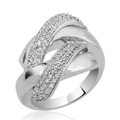 Gümüş Örgü Model Yüzük SL3336 thumbnail 4