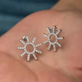 Gümüş Güneş Bayan Küpe SL3501 thumbnail 2