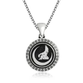 ​​Gümüş Hilal Bozkurt Kolye SL3486 thumbnail 1