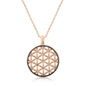 Gümüş Rose Yaşam Çiçeği Kolye  SL3541 thumbnail 1