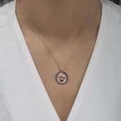 Gümüş Rose Anne Ve Bebek Sevgisi Bayan Kolye SL3228 thumbnail 2
