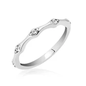 Gümüş Beştaşlı Mekik Bayan Yüzük SL3647 thumbnail 1