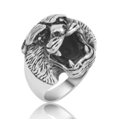 ​Gümüş Puma Kafası Erkek Yüzük  SL3496 thumbnail 1