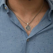 Gümüş Süleyman Mührü Kolye  SL3461 thumbnail 3