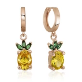 Gümüş Ananas Figür Meyve Küpe SL3862 thumbnail 1