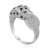 ​Gümüş Kaplan Figürlü Bayan Yüzük  SL3991 thumbnail 1