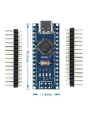 Arduino Nano 3.0 Type C ATMEGA328 CH340 Açık Kaynak Kod Yazılım Geliştirme Eğitim Kartı thumbnail 4