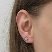 Gümüş Kutup Yıldızı Küpe SL3847 thumbnail 3