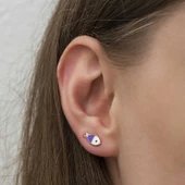 Gümüş Mor Balık Küpe SL3854 thumbnail 3