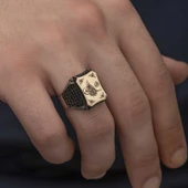 Gümüş Osmanlı Tuğralı Erkek Yüzük  SL3690 thumbnail 9