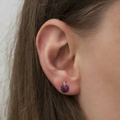 Gümüş Uğur Böceği Küpe SL3846 thumbnail 2