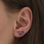 ​Gümüş Mix Kelebek Küpe SL3852 thumbnail 2