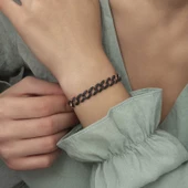 Gümüş Siyah Taşlı Gurmet Bayan Bileklik SL4188 thumbnail 3