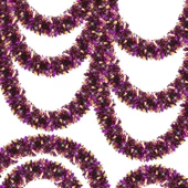 Mor Turuncu Renk 4 Cm Genişlik Garland Çift Renk Sim Süs 180 Cm thumbnail 1