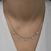 ​Gümüş Annem Yazılı Bayan Kolye SL4527 thumbnail 5