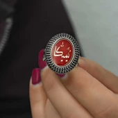 Gümüş Kişiye Özel Kadın Yüzük SL4542 - 8