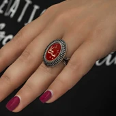 Gümüş Kişiye Özel Kadın Yüzük SL4542 thumbnail 12