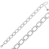 Gümüş Kare Taşlı Bayan Bileklik SL4203 - 1