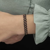 Gümüş Siyah Taşlı Gurmet Bayan Bileklik SL4188 thumbnail 6