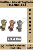 Premium Yüksek Kaliteli Dayanıklı Dekoratif Şık Hediyelik Marvel Figürü Anahtarlık THANOS ELİ - 1