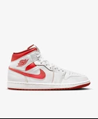 NİKE Jordan Air 1 Mid SE Erkek Beyaz Spor Ayakkabı - 1