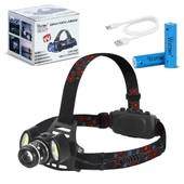 6000 Lümen 3 Başlık Şarjlı Kafa Lambası  Wt-630 thumbnail 1