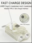 V15 Edc El Feneri 1200lm Anahtarlık Işık Tip-c Şarj Edilebilir Taşınabilir Mini Torch Mıknatıs Klips Ile Kamp Cep Fener - 5