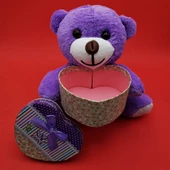 Sevimli Kalp Kutulu Peluş Ayıcık - 3